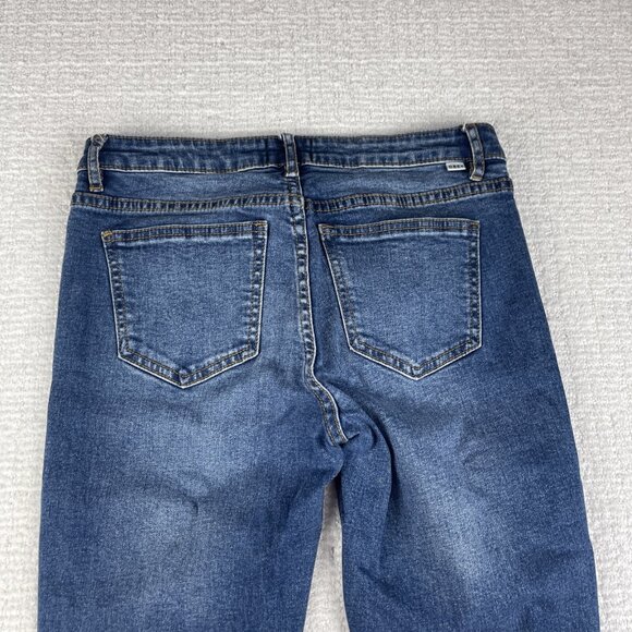 Womens Jeans N89 Obey Propaganda Stretch Blue Sz 28 Tight Straight Leg - Picture 13 of 16